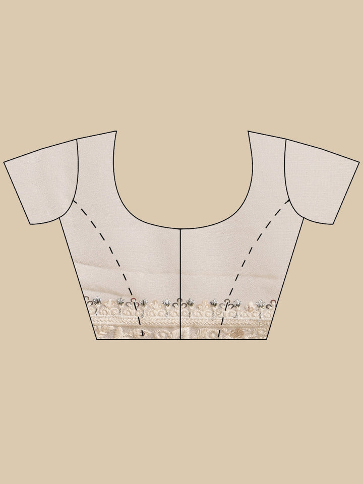 Embroidered Georgette Saree