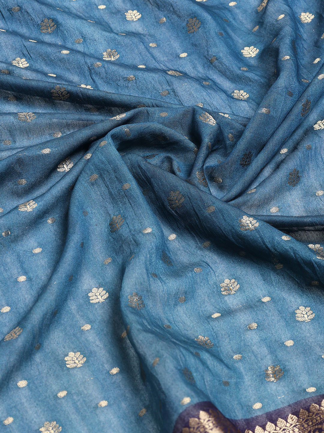 Digital Printed Cotton Blend Woven Saree