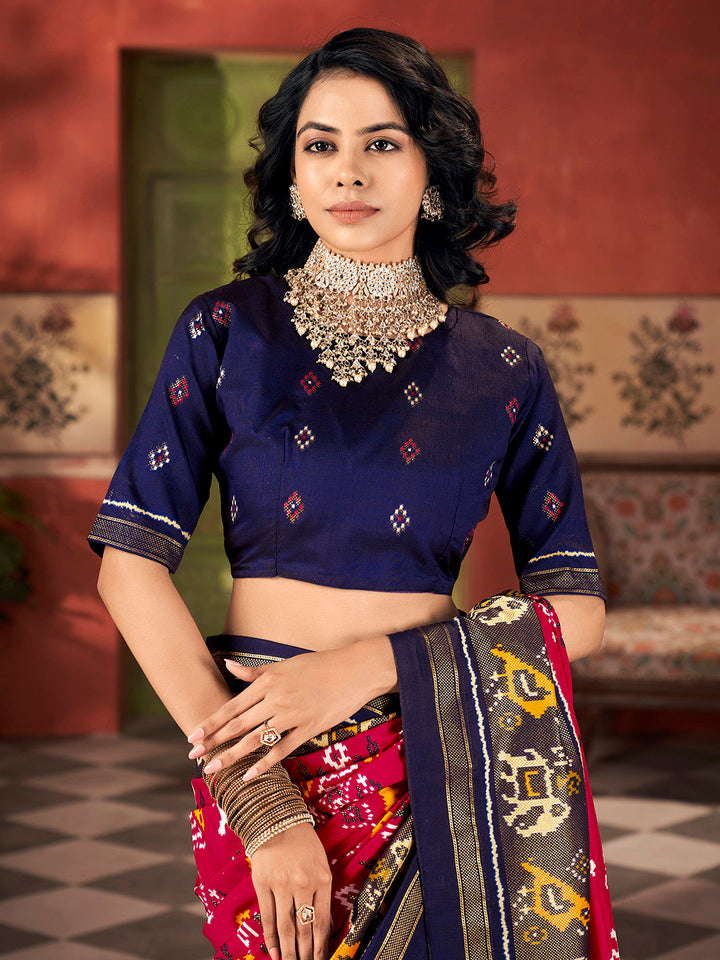 Printed Tussar Saree