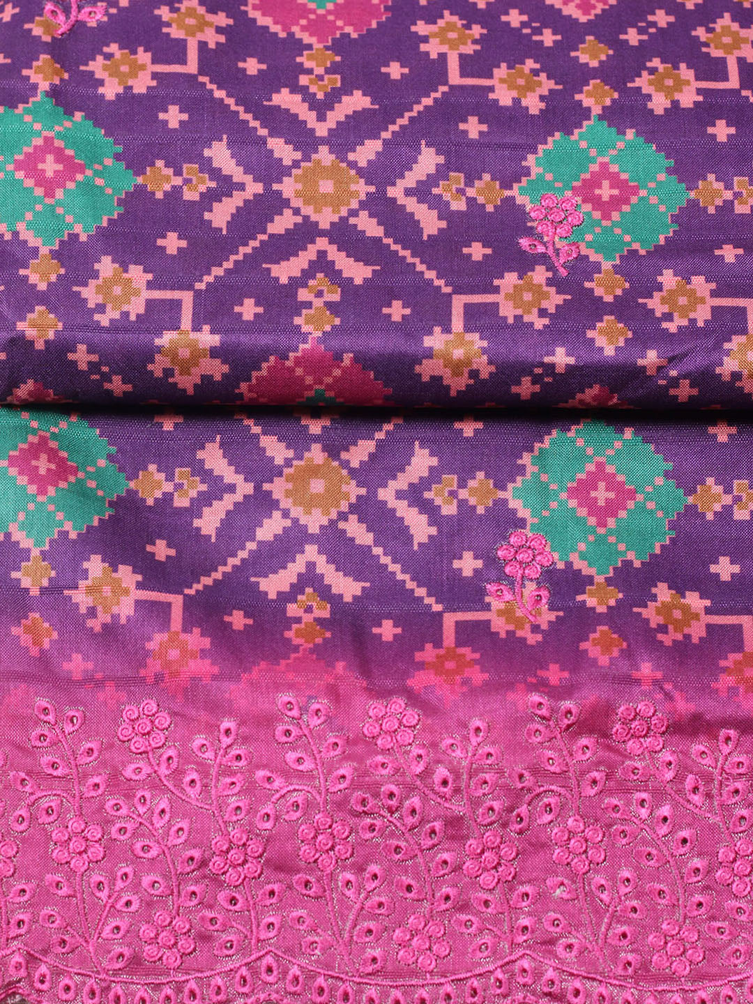 Woven Design Art Silk Unstitched Suit With Pant Dupatta