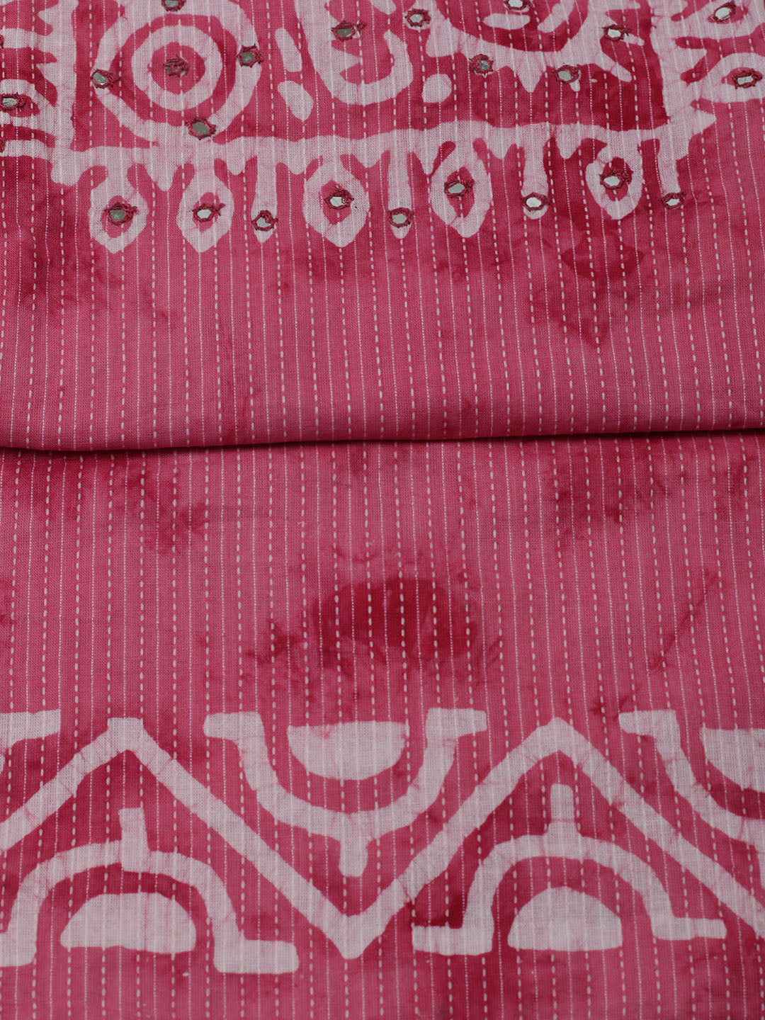Printed Cotton Unstitched Kurta With Pant &amp; Dupatta