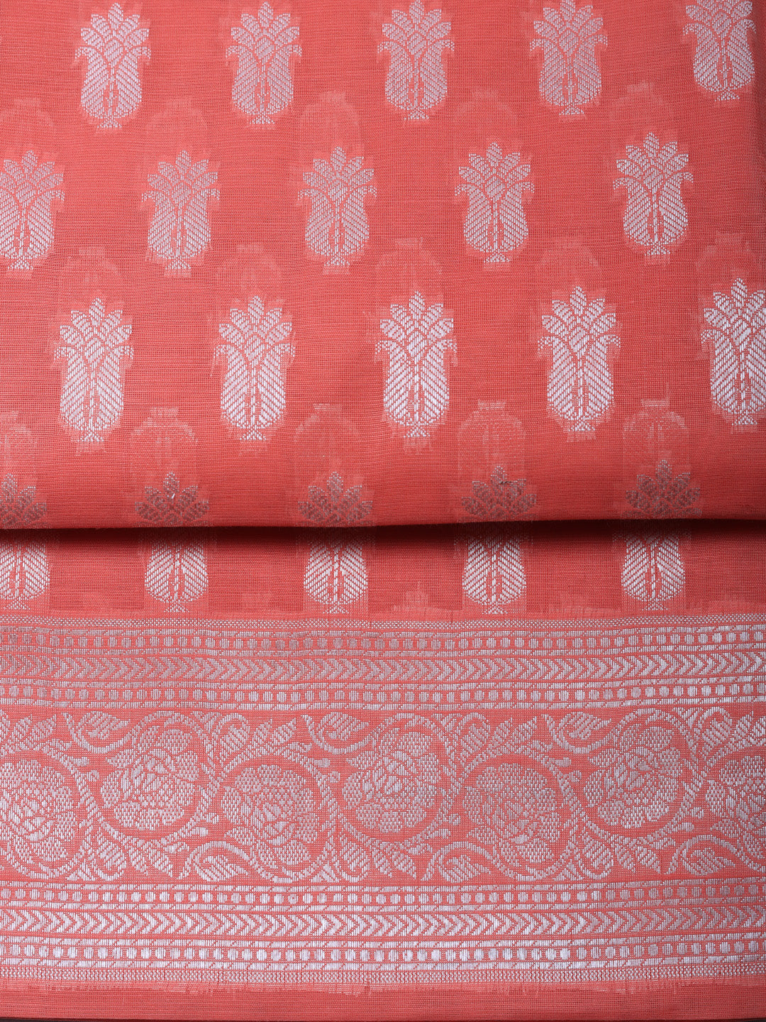Woven Design Chanderi Unstitched Suit With Pant &amp; Dupatta