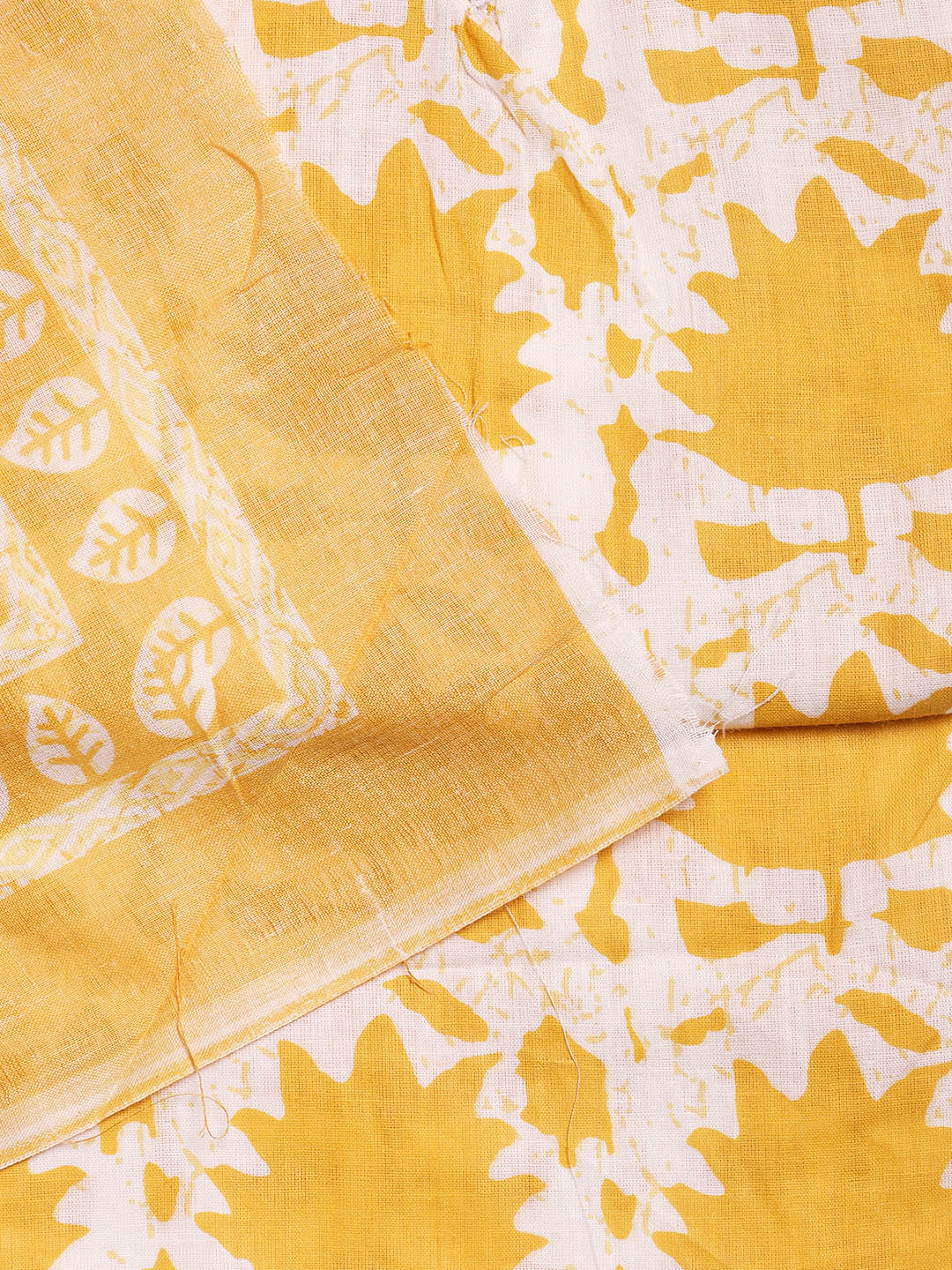 Printed Cotton Blend Unstitched Suit With Dupatta