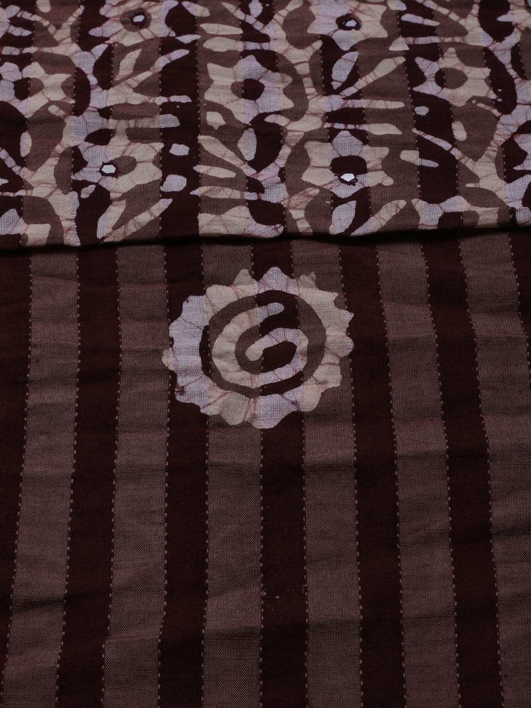 Printed Cotton Blend Unstitched Suit With Dupatta