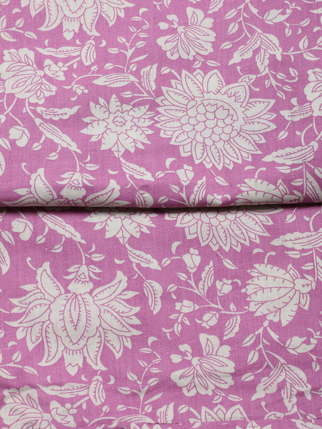 Printed Cotton Blend Unstitched Suit With Pant &amp; Dupatta