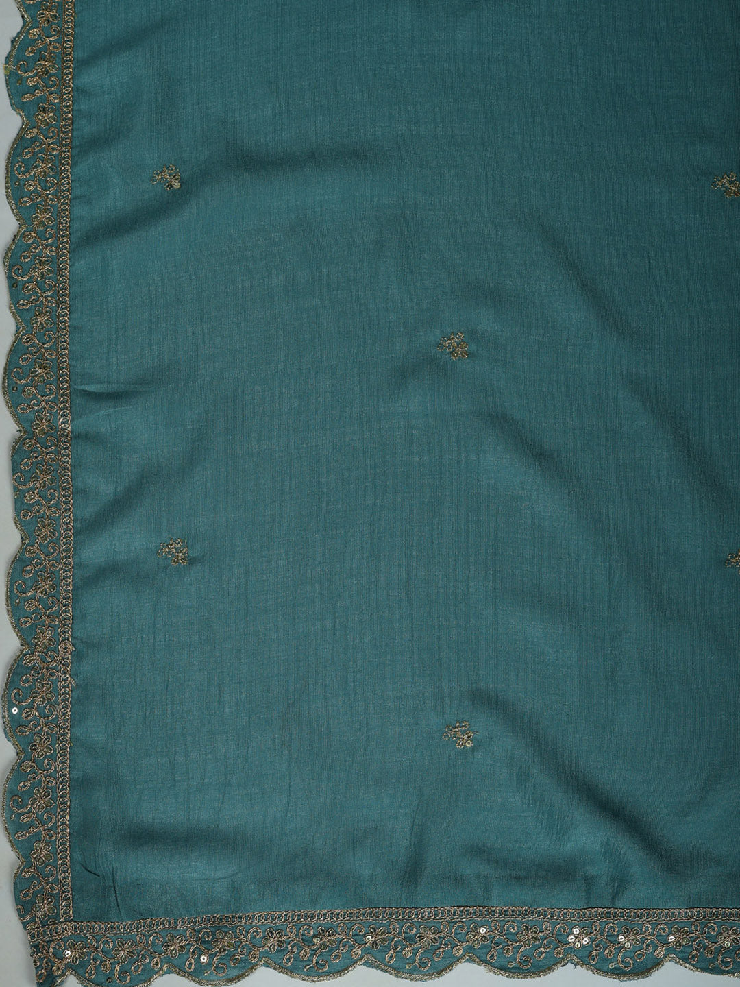 Printed Cotton Blend Kurta With Pant &amp; Dupatta