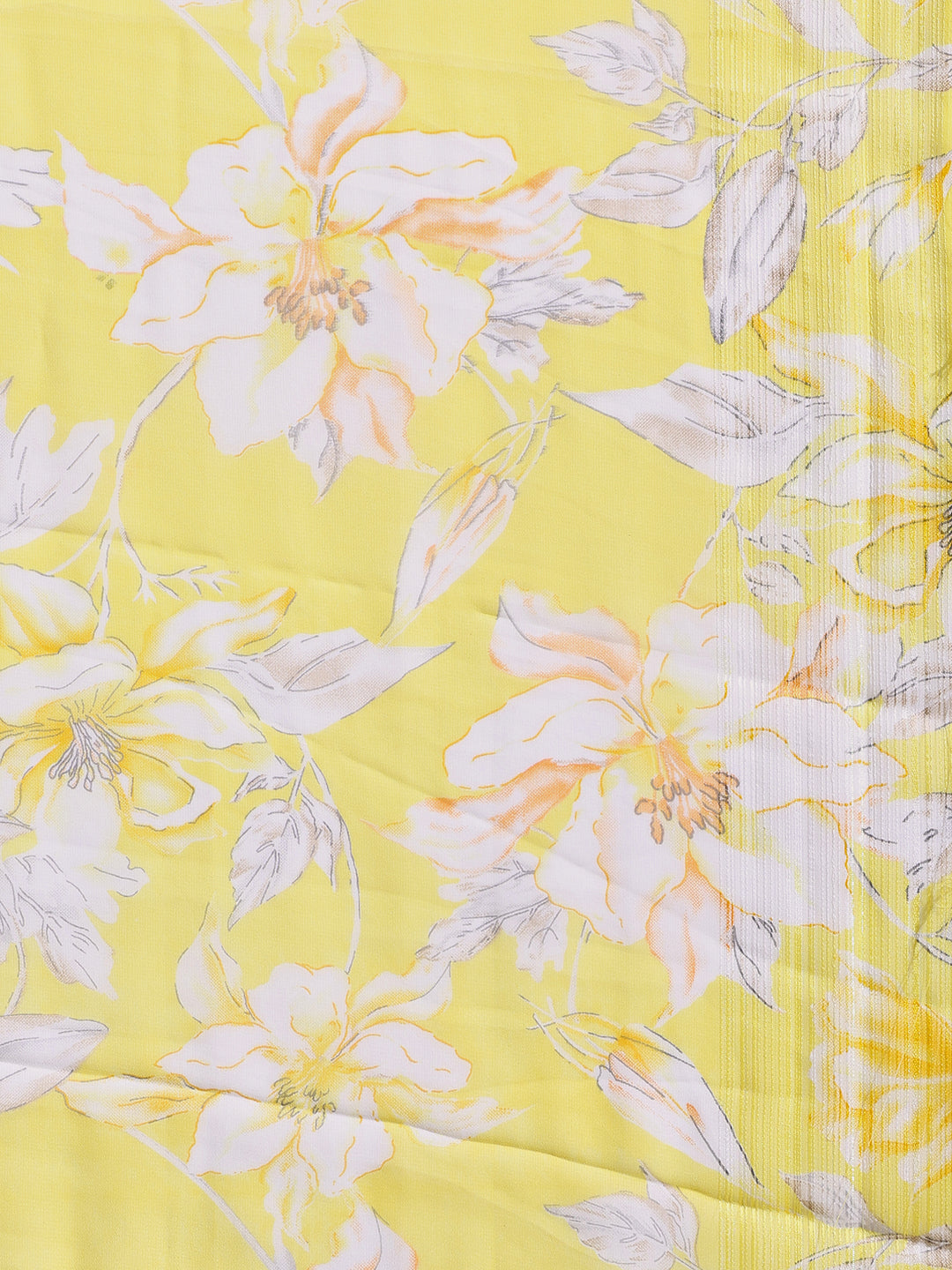 Floral Printed Georgette Saree