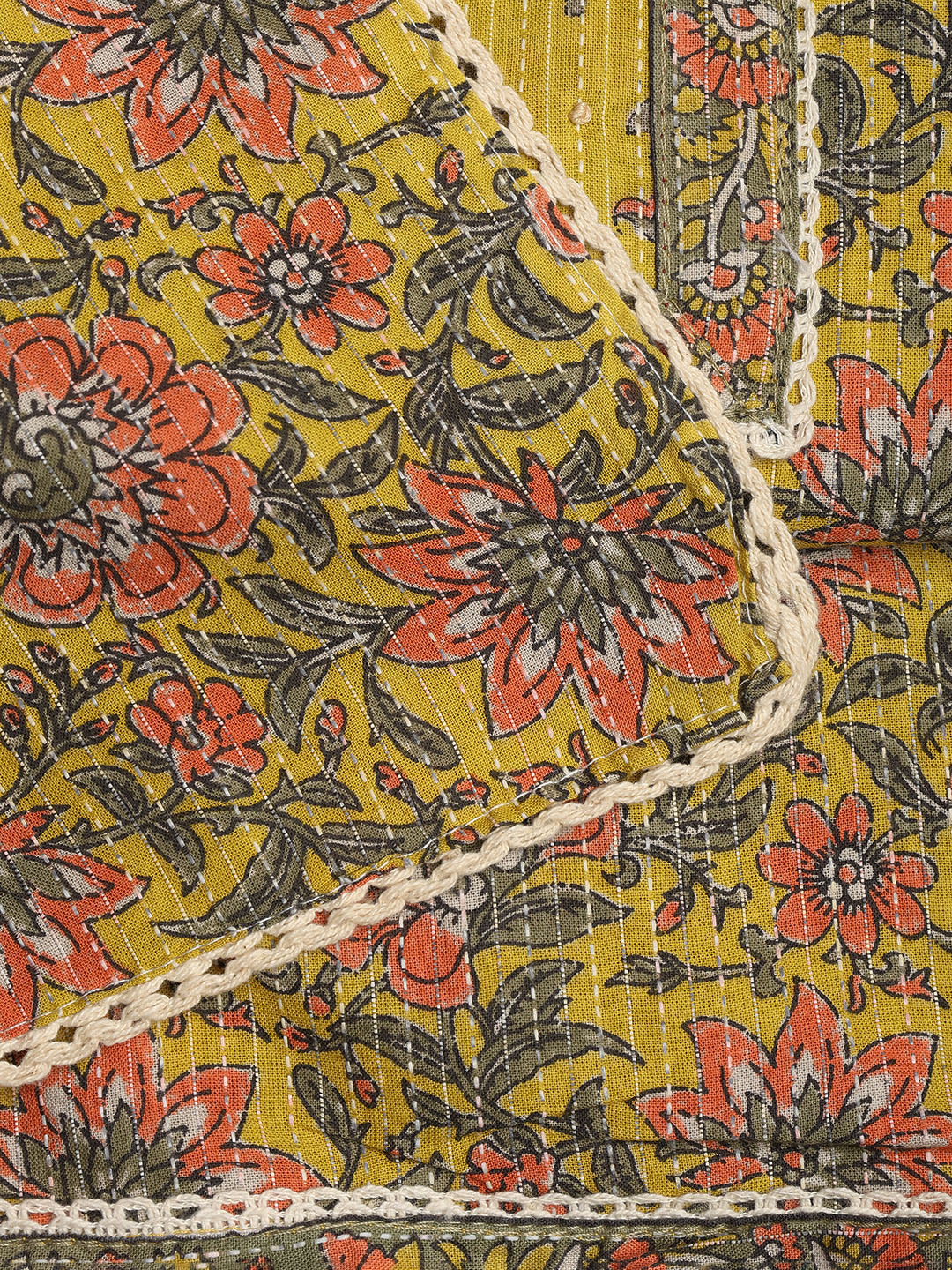 Printed Cotton Blend Unstitched Suit With Dupatta