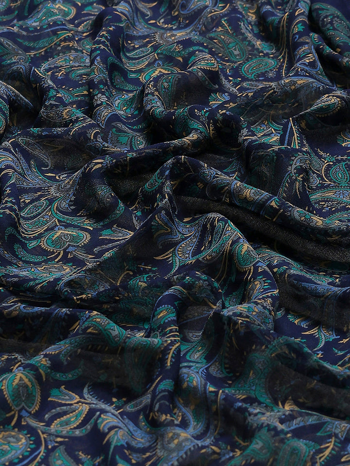 Floral Printed Georgette Saree