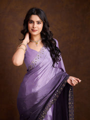 Stone Jaal Georgette Saree