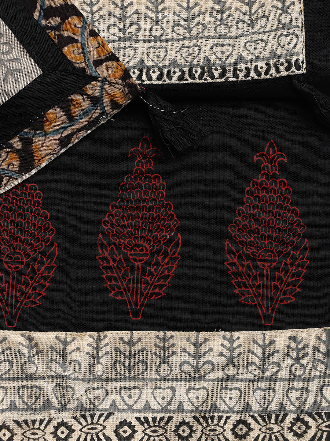 Neck Embroidered Cotton Blend Unstitched Suit With Dupatta