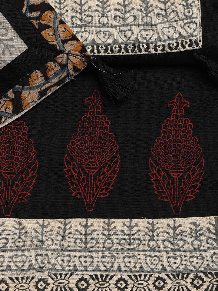 Neck Embroidered Cotton Blend Unstitched Suit With Dupatta