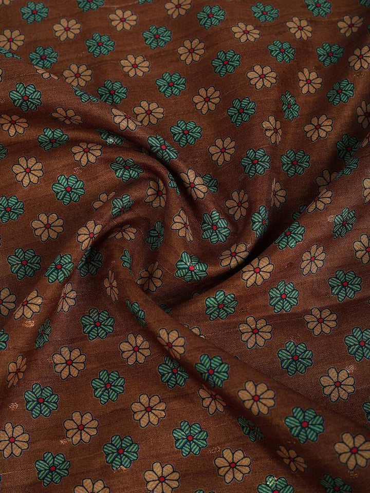 Printed Tussar Silk Saree