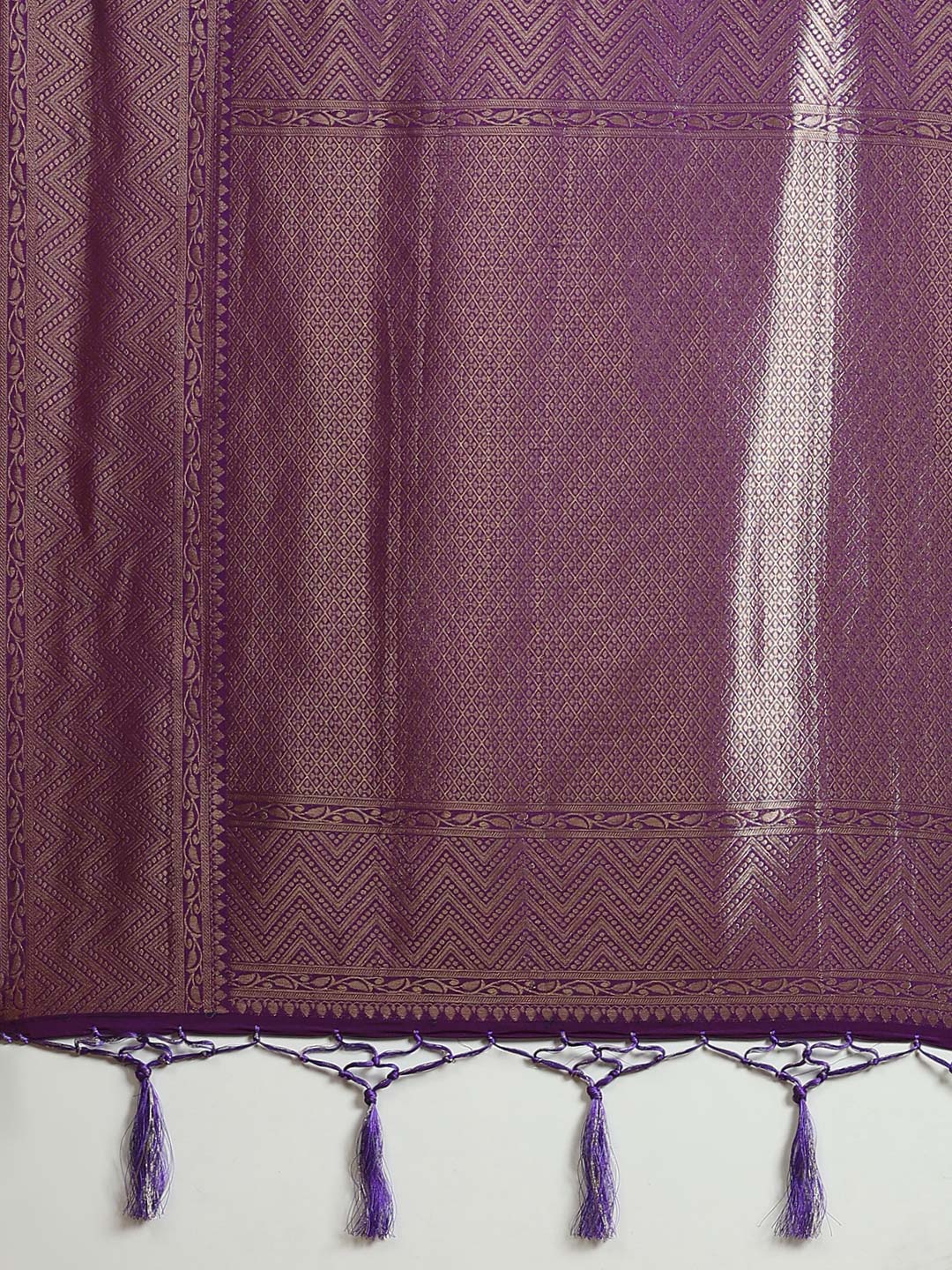 Plain Crepe Saree