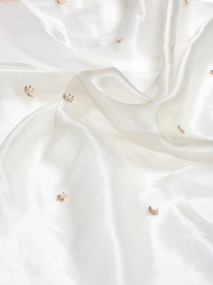 Sequence Embroidery Tissue Saree