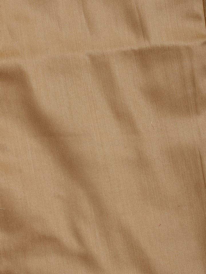 Printed Chanderi Unstitched Suit With Dupatta