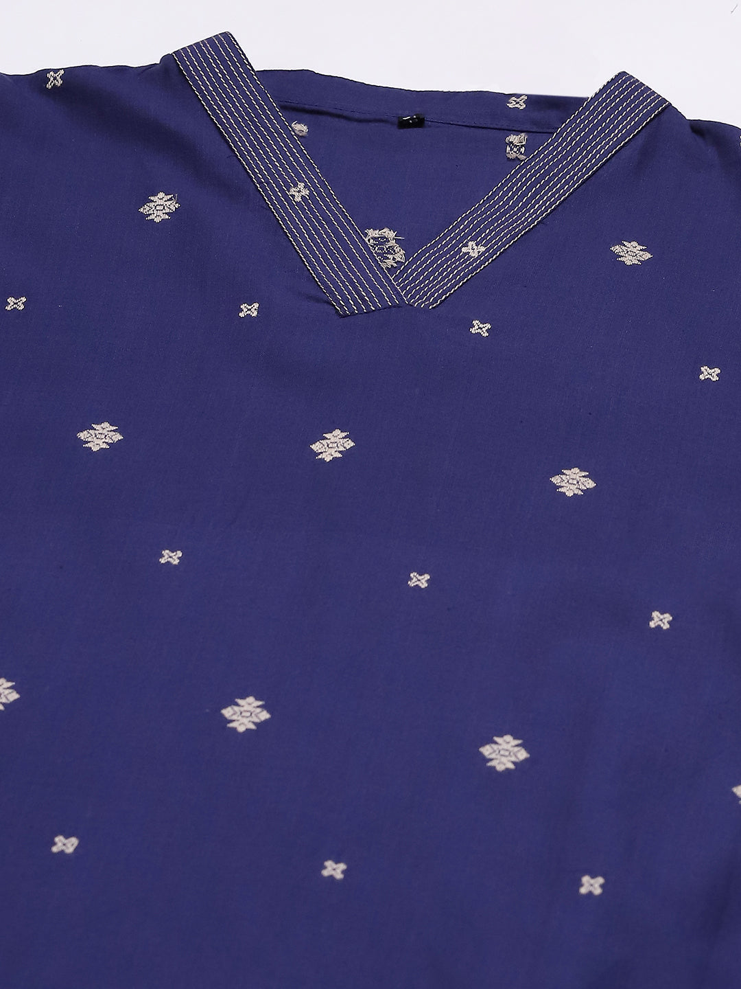 Printed Cotton Blend Kurta
