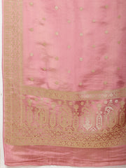 Floral Woven Chanderi Unstitched Suit Piece With Dupatta
