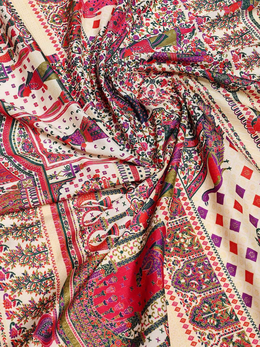 Digital Printed Art Silk Saree