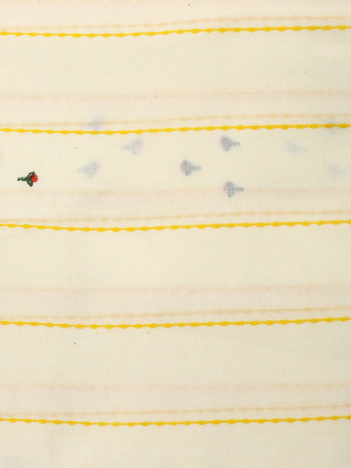 Printed Cotton Blend Unstitched Suit With Dupatta