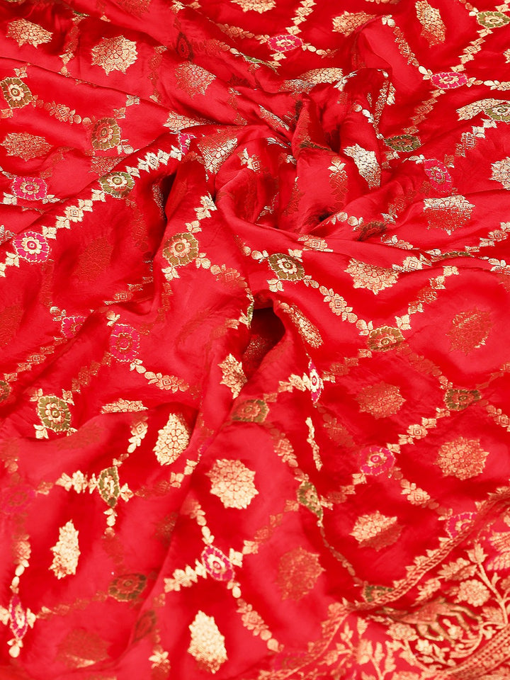 Woven Design Satin Saree