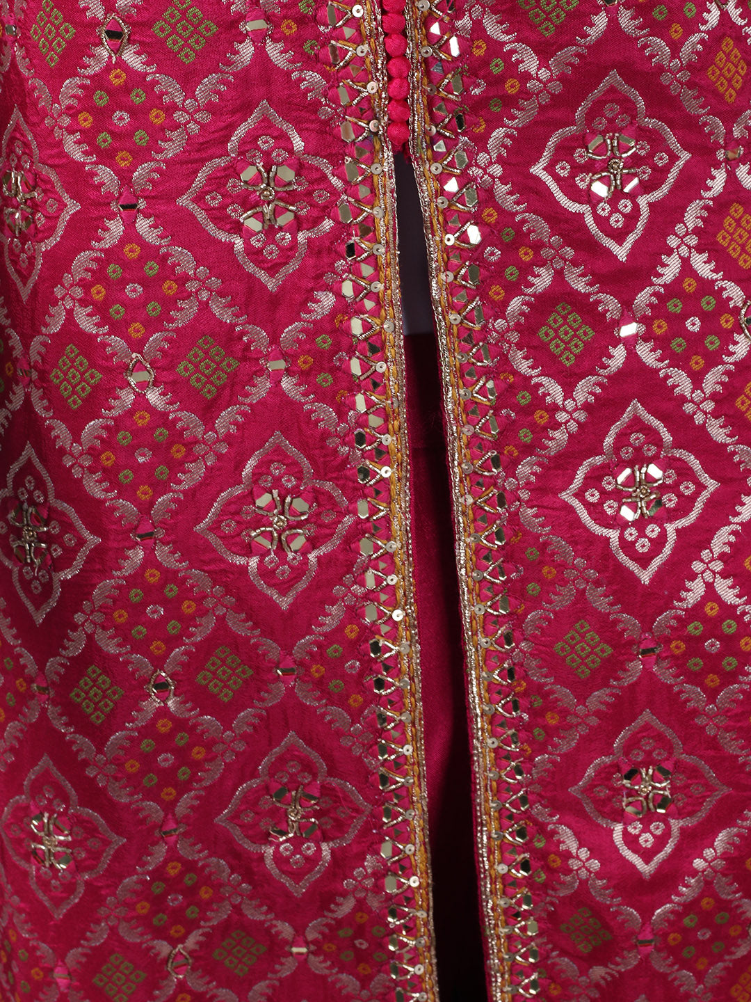 Banarasi Wave With Embroidered Kurta With Palazzo & Dupatta