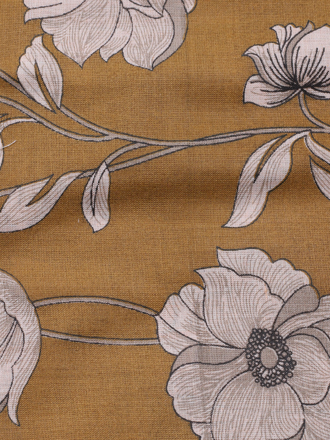 Printed Cotton Blend Unstitched Suit With Dupatta