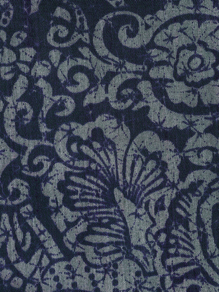 Printed Chanderi Unstitched Suit With Dupatta