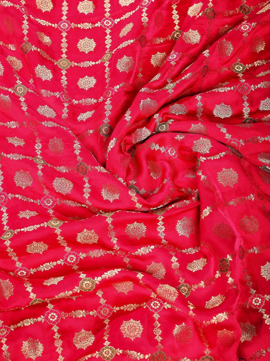 Woven Design Satin Saree