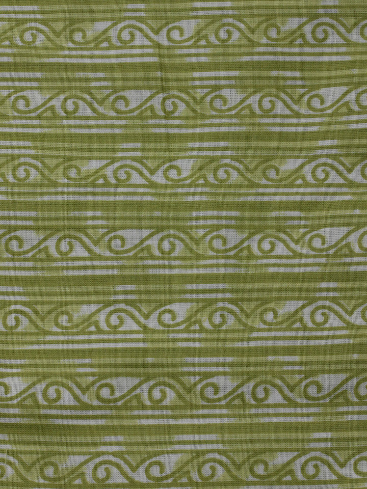 Printed Cotton Blend Unstitched Suit With Dupatta