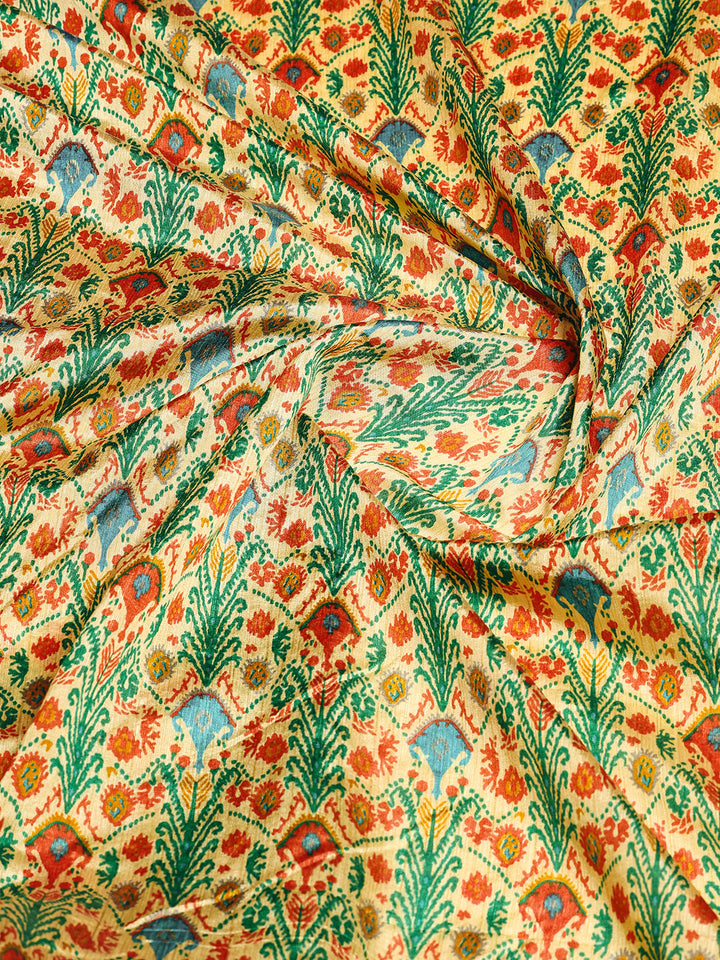 Digital Printed Art Silk Saree