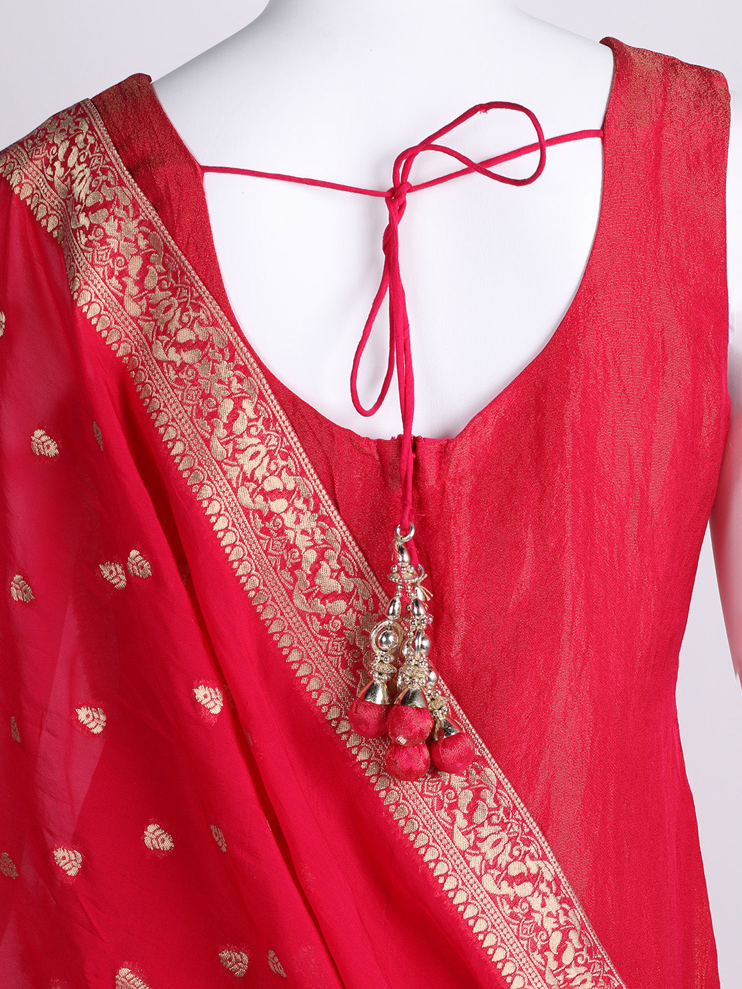 Embroidered Banarasi Kurta With Pant &amp; Dupatta