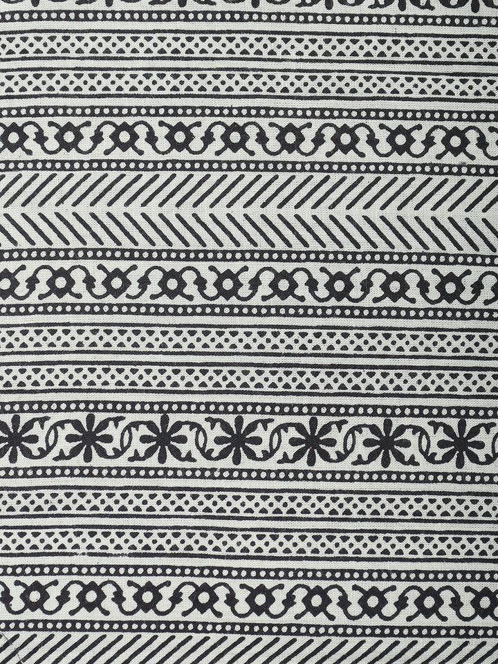 Printed Cotton Blend Unstitched Suit With Dupatta