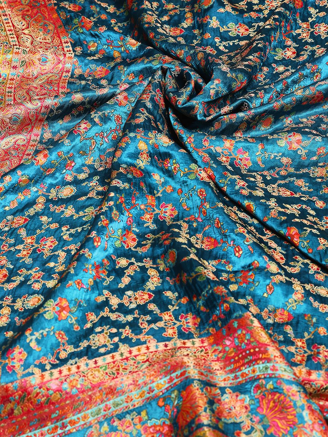 Woven Design Satin Saree