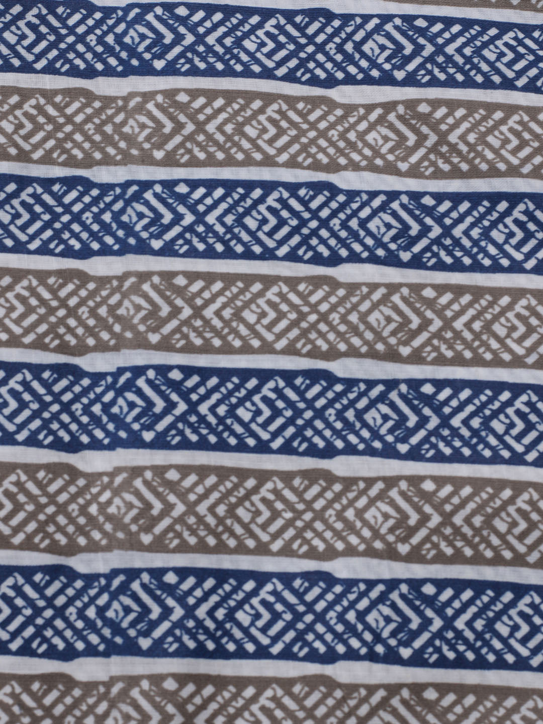 Printed Cotton Blend Unstitched Suit With Dupatta