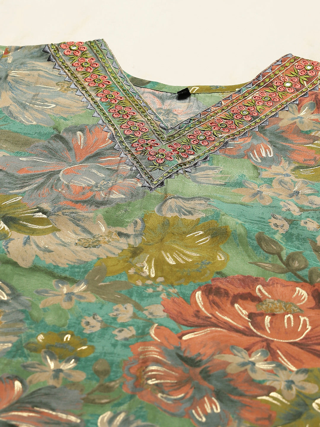 Printed Muslin Kurta With Pants