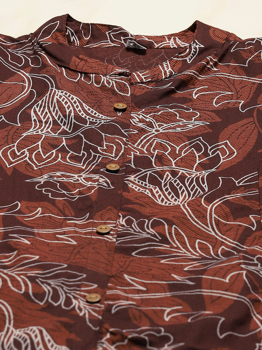 Printed Cotton Blend Kurta With Pants