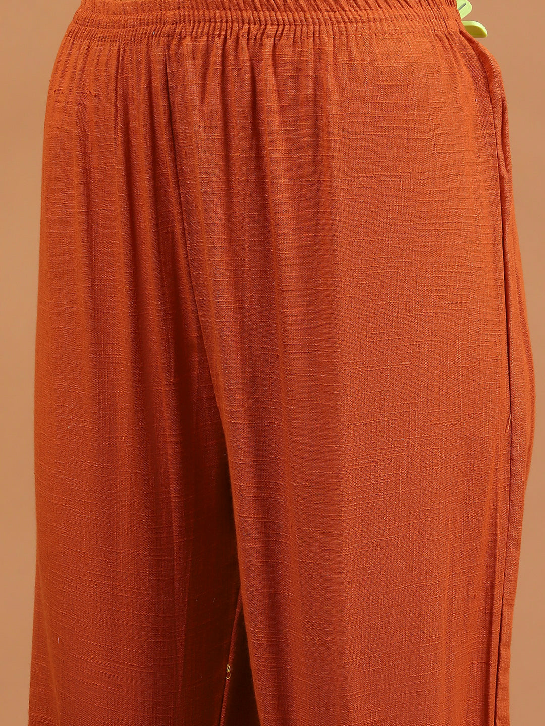 Embroidered Cotton Blend Kurta With Pants &amp; Dupatta