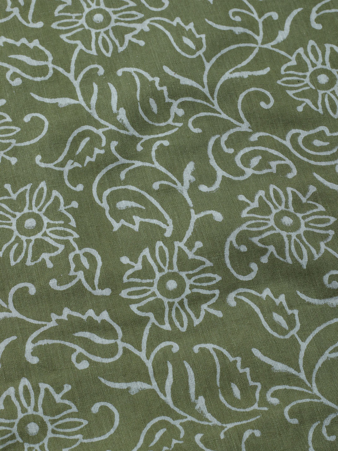 Printed Cotton Blend Unstitched Kurta With Pant &amp; Dupatta