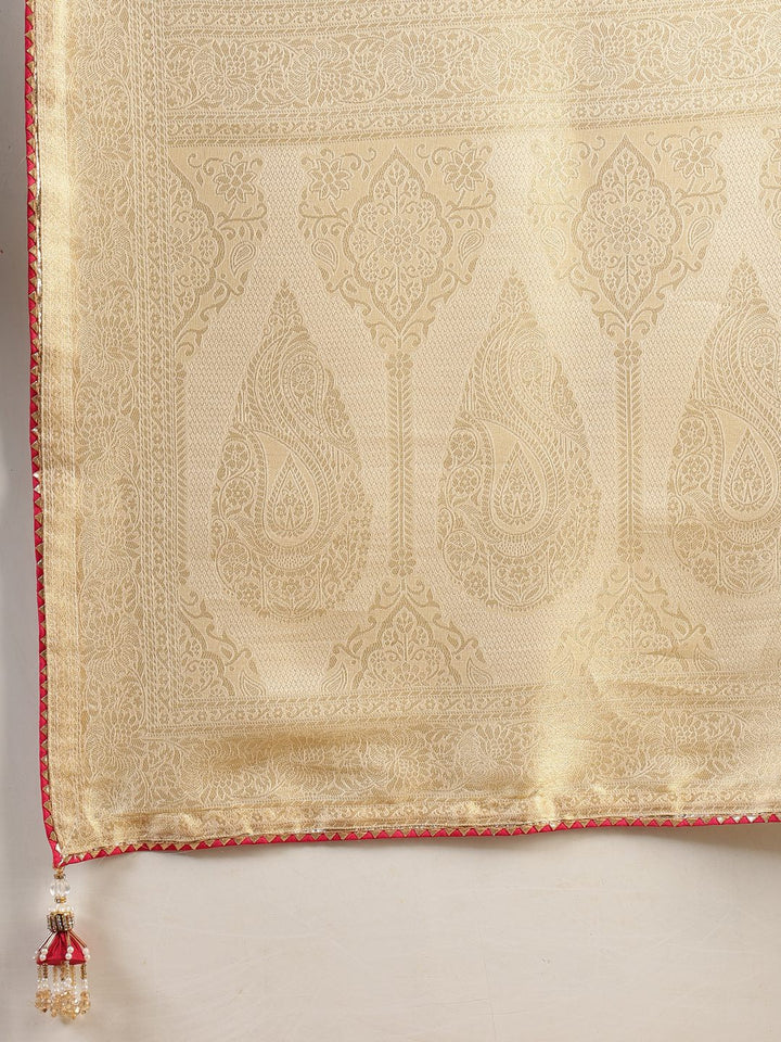 Embroidered Dola Silk Saree