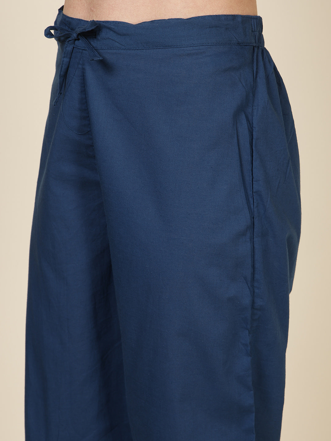 Printed Cotton Blend Kurta With Pants & Dupatta