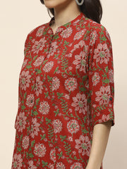 Printed Cotton Kurta Set