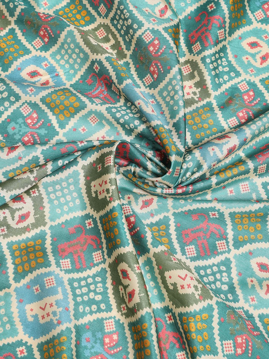Digital Printed Art Silk Saree
