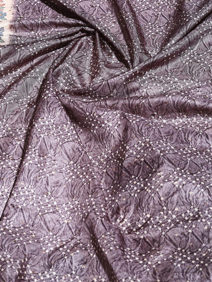 Printed Tussar Silk Saree