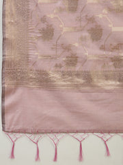 Woven Chanderi Unstitched Suit Piece With Dupatta