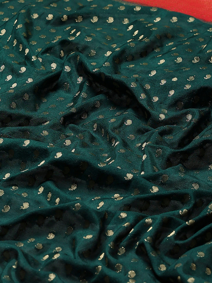 Plain Crepe Saree