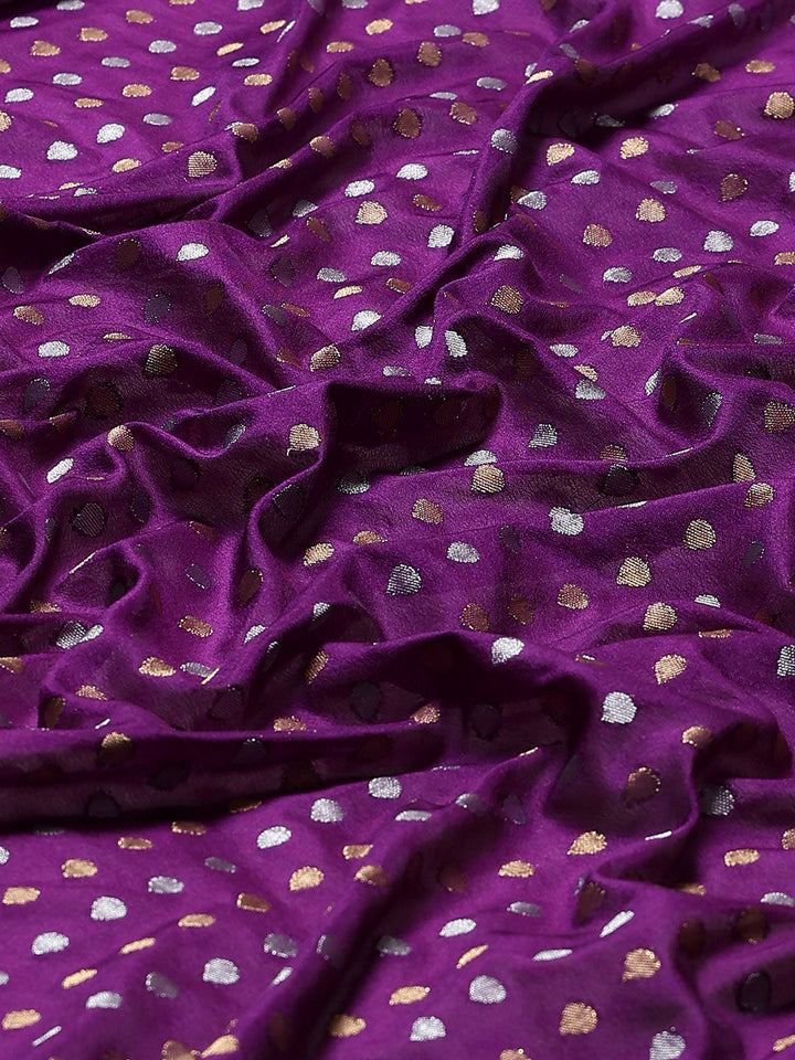 Plain Crepe Saree