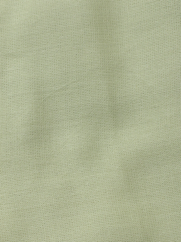 Embroidered Linen Blend Unstitched Suit With Pant &amp; Dupatta
