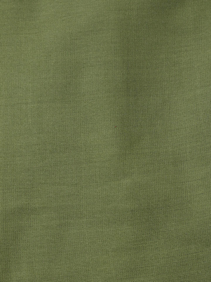 Embroidered Linen Blend Unstitched Suit With Pant &amp; Dupatta