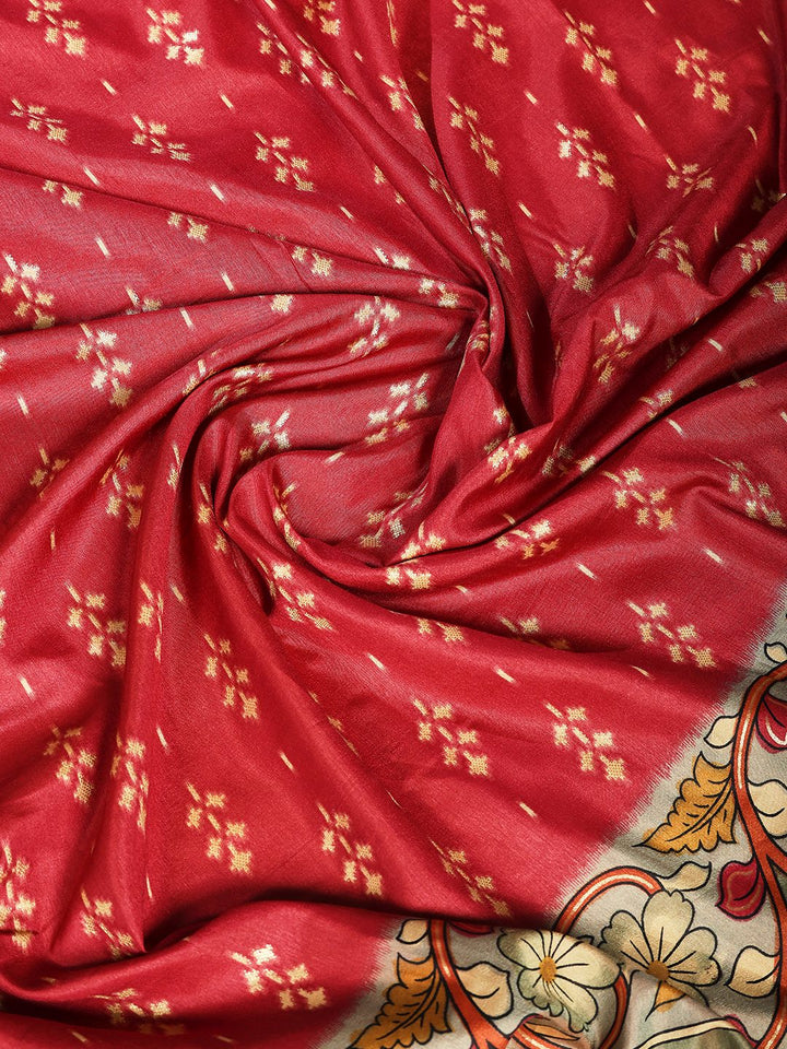 Digital Print Art Silk Saree
